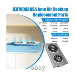 2 PACK JEA7000ADSA Coil Element Cartridge for Jenn Air Cooktop A100 Module