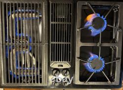 30 Jenn Air Black Downdraft Cooktop JGD8130ADB 2 Burners Grill Tested Video