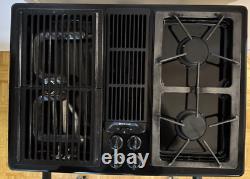 30 Jenn Air Black Downdraft Cooktop JGD8130ADB 2 Burners Grill Tested Video