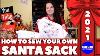 How To Sew Santa Sacks Make Christmas Holiday Gift Bag Diy