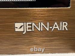 JENN-AIR RANGE DOOR GLASS PART # W10269422 Black Glass W Oiled Bronze Trim