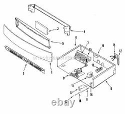 JENN-AIR Touch Control Panel withMembrane (#1 on Dia.) JJW8530DDQ Part #74011956