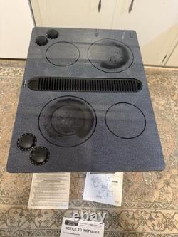 Jenn Air 30 Black Electric Cooktop 4 Burner With Downdraft JED8430ADW