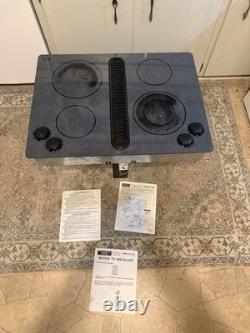 Jenn Air 30 Black Electric Cooktop 4 Burner With Downdraft JED8430ADW