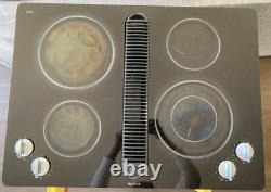 Jenn Air 30 Black Glass Electric Cooktop 4-Burner With Downdraft -JED8430BDB18