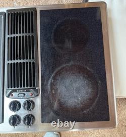 Jenn Air 30 Electric Cooktop Black Burner + Griddle Downdraft JED8230ADS