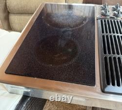 Jenn Air 30 Electric Cooktop Black Burner + Griddle Downdraft JED8230ADS