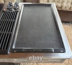 Jenn Air 30 Electric Cooktop Black Burner + Griddle Downdraft JED8230ADS