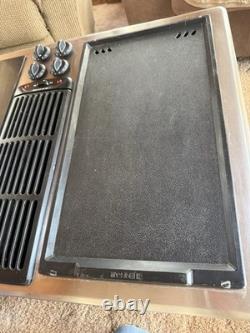 Jenn Air 30 Electric Cooktop Black Burner + Griddle Downdraft JED8230ADS