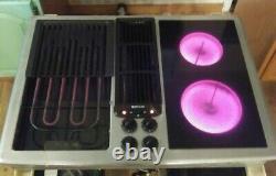 Jenn Air 30 Electric Downdraft Cooktop Stainless Steel Glass Grill JED8230ADS