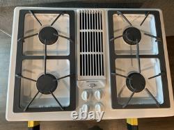 Jenn Air 30 Natural Gas White Downdraft 4-sealed burners Cooktop JGD8130ADW