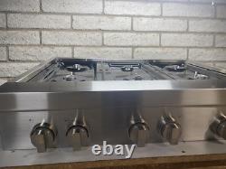 Jenn-Air 36 6 Burner Gas Rangetop Cooktop JGCP436WP01 Stainless Steel