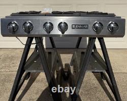 Jenn-Air 36 6 Burner Gas Rangetop Cooktop JGCP636ADP12 Stainless Steel Tested