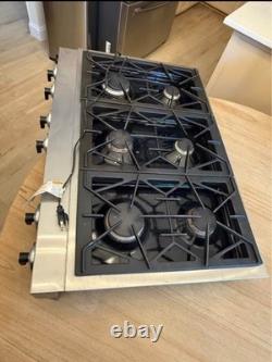 Jenn-Air 36 6 Burner Gas Rangetop Cooktop JGCP636ADP12 Stainless Steel Tested