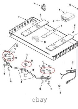 Jenn-Air Cooktop Range Spark Igniter Switch (5 SET) WP74007753-74007773 SPB