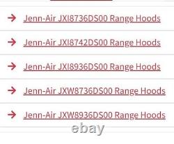 Jenn Air Damper-Hood W10712349 Air Duct W102712339 & Support W10712348 OEM Part