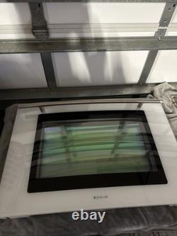 Jenn-Air Glass Stove Range Door Off A JES9860BAW White Color Stainless handle