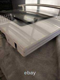 Jenn-Air Glass Stove Range Door Off A JES9860BAW White Color Stainless handle