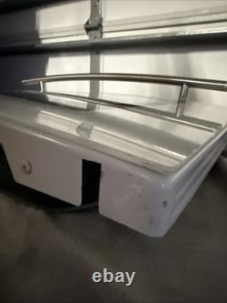 Jenn-Air Glass Stove Range Door Off A JES9860BAW White Color Stainless handle