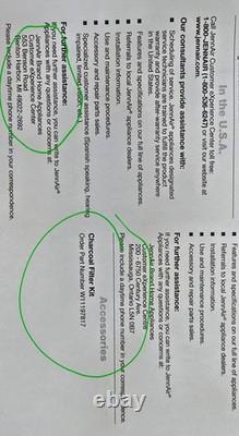 Jenn-Air Range Cooker RangeHood Charcoal Filter Stainless Steel Color W11197817