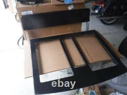 Jenn air black range top and backsplash