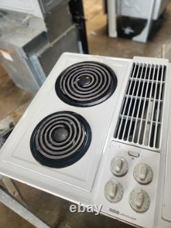 Jenn air downdraft cooktop white coils cve4270w