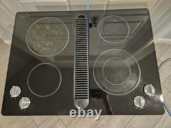 JennAir JED8430BDB Black 30 Downdraft Glass Top Cooktop Used, Tested Working