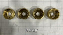 JennAir Set of 4 Control Knob Bezels for Range Oven Brass W11323068 (READ)