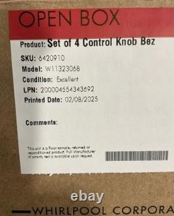 JennAir Set of 4 Control Knob Bezels for Range Oven Brass W11323068 (READ)