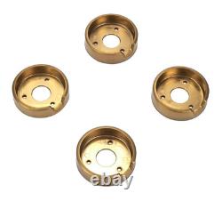 JennAir W11323068 Set of 4 Control Knob Bezels for Range Oven Brass NEW SEALED