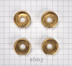 JennAir W11323068 Set of 4 Control Knob Bezels for Range Oven Brass NEW SEALED