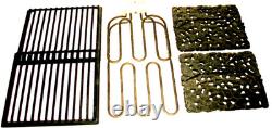 LKNU JENN-AIR Range Grill Set Electric Element 2-Grates 2 Lava Rock Plates