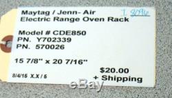 Maytag/Jenn-Air Electric Range Oven Rack 15 7/8 x 20 7/16 PN Y702339, 570026