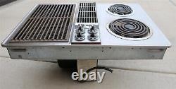 Vintage Jenn Air Down Draft 28.5 Electric Cooktop w Swappable Grill -Stainless